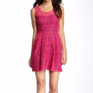 Betsey Johnson Lace Skater Dress Sz 6